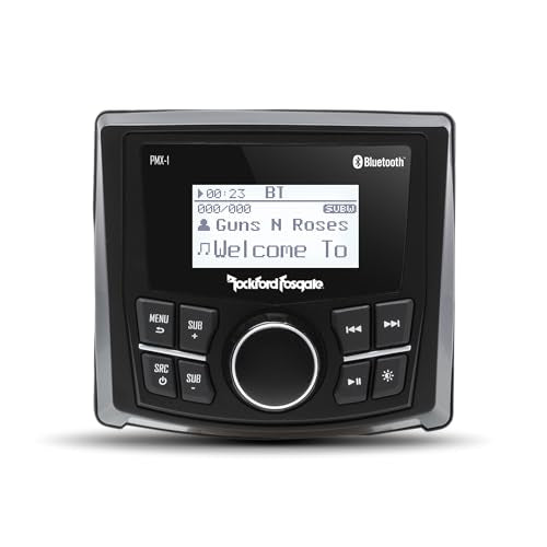 Rockford Fosgate DEFEND17-STG1 Complete Audio Roof System – Two Speaker, 50-Watt Amplified Audio System with PMX-1 Marine Grade Media Receiver for Select 2017+ Can-Am Defender Models Rockford Fosgate DEFEND17-STG1 Complete Audio Roof System – Two Speaker, 50-Watt Amplified Audio System with PMX-1 Marine Grade Media Receiver for Select 2017+ Can-Am Defender Models
